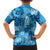 Hawaii Tapa Kid Hawaiian Shirt Hibiscus Mix Hawaiian Quilt Patches - Blue LT7 - Polynesian Pride