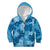 Hawaii Tapa Kid Hoodie Hibiscus Mix Hawaiian Quilt Patches - Blue LT7 - Polynesian Pride