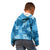 Hawaii Tapa Kid Hoodie Hibiscus Mix Hawaiian Quilt Patches - Blue LT7 - Polynesian Pride