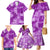 Hawaii Tapa Family Matching Mermaid Dress and Hawaiian Shirt Hibiscus Mix Hawaiian Quilt Patches - Violet LT7 - Polynesian Pride