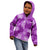 Hawaii Tapa Kid Hoodie Hibiscus Mix Hawaiian Quilt Patches - Violet LT7 - Polynesian Pride