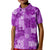 Hawaii Tapa Kid Polo Shirt Hibiscus Mix Hawaiian Quilt Patches - Violet LT7 Kid Violet - Polynesian Pride