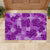 Hawaii Tapa Rubber Doormat Hibiscus Mix Hawaiian Quilt Patches - Violet LT7 - Polynesian Pride