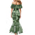 Hawaii Tapa Family Matching Mermaid Dress and Hawaiian Shirt Hibiscus Mix Hawaiian Quilt Patches - Sage Green LT7 - Polynesian Pride
