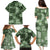 Hawaii Tapa Family Matching Puletasi Dress and Hawaiian Shirt Hibiscus Mix Hawaiian Quilt Patches - Sage Green LT7 - Polynesian Pride