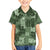 Hawaii Tapa Family Matching Puletasi Dress and Hawaiian Shirt Hibiscus Mix Hawaiian Quilt Patches - Sage Green LT7 Son's Shirt Sage Green - Polynesian Pride