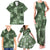 Hawaii Tapa Family Matching Tank Maxi Dress and Hawaiian Shirt Hibiscus Mix Hawaiian Quilt Patches - Sage Green LT7 - Polynesian Pride