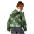 Hawaii Tapa Kid Hoodie Hibiscus Mix Hawaiian Quilt Patches - Sage Green LT7 - Polynesian Pride