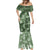 Hawaii Tapa Mermaid Dress Hibiscus Mix Hawaiian Quilt Patches - Sage Green LT7 - Polynesian Pride