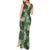 Hawaii Tapa Tank Maxi Dress Hibiscus Mix Hawaiian Quilt Patches - Sage Green LT7 - Polynesian Pride