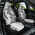 Polynesian Plumeria Lei Car Seat Cover with Hammerhead Shark