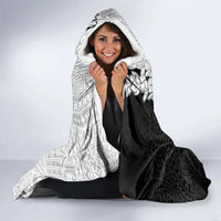 Polynesian Plumeria Lei Hooded Blanket with Hammerhead Shark LT7 - Polynesian Pride