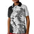 Polynesian Plumeria Lei Kid Polo Shirt with Hammerhead Shark