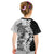 Polynesian Plumeria Lei Kid T Shirt with Hammerhead Shark