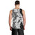 Polynesian Plumeria Lei Men Tank Top with Hammerhead Shark