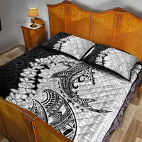 Polynesian Plumeria Lei Quilt Bed Set with Hammerhead Shark LT7 - Polynesian Pride
