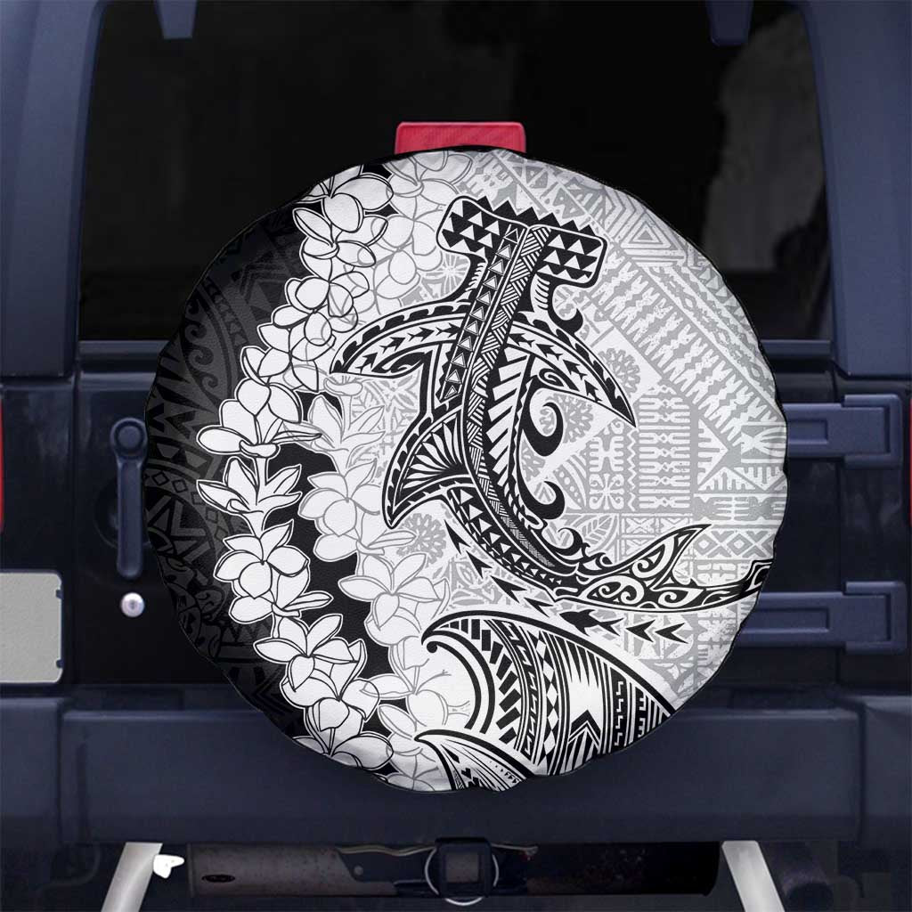Polynesian Plumeria Lei Spare Tire Cover with Hammerhead Shark LT7 - Polynesian Pride