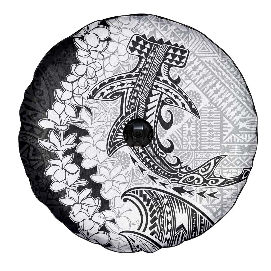 Polynesian Plumeria Lei Spare Tire Cover with Hammerhead Shark LT7 - Polynesian Pride