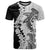 Polynesian Plumeria Lei T Shirt with Hammerhead Shark