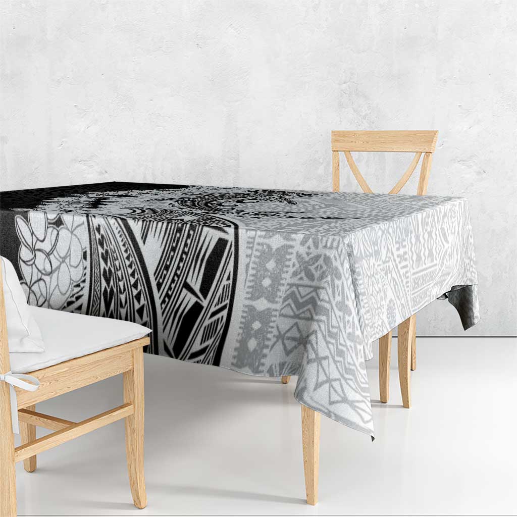 Polynesian Plumeria Lei Tablecloth with Hammerhead Shark LT7 - Polynesian Pride
