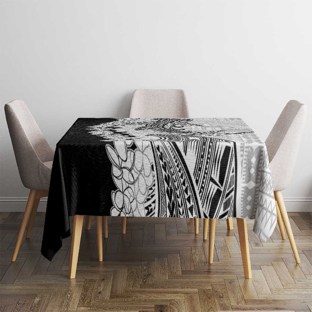 Polynesian Plumeria Lei Tablecloth with Hammerhead Shark LT7 - Polynesian Pride
