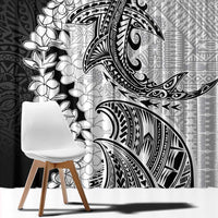 Polynesian Plumeria Lei Window Curtain with Hammerhead Shark LT7 - Polynesian Pride