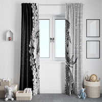 Polynesian Plumeria Lei Window Curtain with Hammerhead Shark LT7 - Polynesian Pride