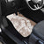 Polynesian Beige Plumeria Lei Car Mats with Hammerhead Shark