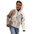 Polynesian Beige Plumeria Lei Kid Hoodie with Hammerhead Shark