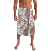 Polynesian Beige Plumeria Lei Lavalava with Hammerhead Shark LT7 Beige - Polynesian Pride