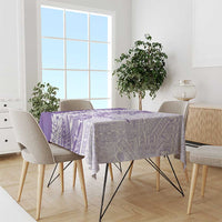 Polynesian Purple Plumeria Lei Tablecloth with Hammerhead Shark LT7 - Polynesian Pride