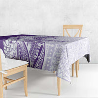 Polynesian Purple Plumeria Lei Tablecloth with Hammerhead Shark LT7 - Polynesian Pride