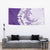 Polynesian Purple Plumeria Lei Tapestry with Hammerhead Shark