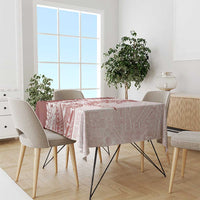 Polynesian Crimson Plumeria Lei Tablecloth with Hammerhead Shark LT7 - Polynesian Pride