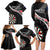 Personalised New Zealand Darts Family Matching Long Sleeve Bodycon Dress and Hawaiian Shirt Maori Manaia LT7 - Polynesian Pride