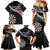 Personalised New Zealand Darts Family Matching Mermaid Dress and Hawaiian Shirt Maori Manaia LT7 - Polynesian Pride