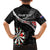 Personalised New Zealand Darts Family Matching Puletasi and Hawaiian Shirt Maori Manaia LT7 - Polynesian Pride