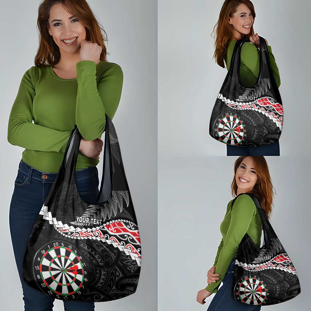 Personalised New Zealand Darts Grocery Bag Maori Manaia