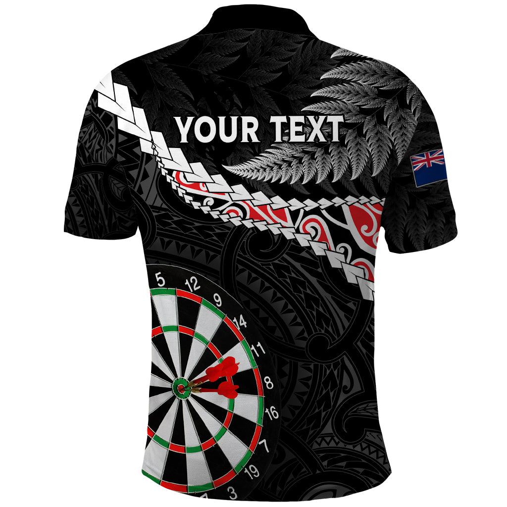 Personalised New Zealand Darts Polo Shirt - Maori Manaia LT7 - Polynesian Pride
