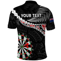 Personalised New Zealand Darts Polo Shirt Maori Manaia LT7 - Polynesian Pride