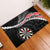 Personalised New Zealand Darts Rubber Doormat Maori Manaia LT7 Black - Polynesian Pride