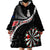 Personalised New Zealand Darts Wearable Blanket Hoodie Maori Manaia LT7 - Polynesian Pride