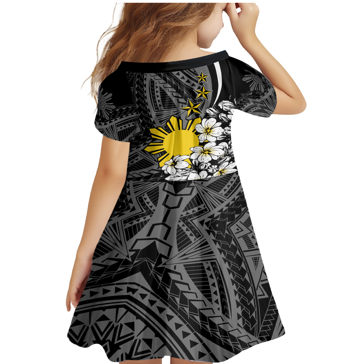 Philippines Sampaguita Personalised Family Matching Mermaid Dress and Hawaiian Shirt Women's Day LT7 - Polynesian Pride