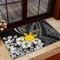 Philippines Sampaguita Personalised Rubber Doormat Women's Day