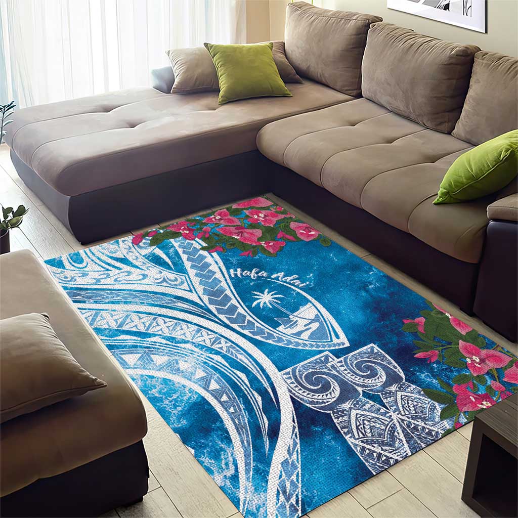 Hafa Adai Guam Area Rug Crystal Waves