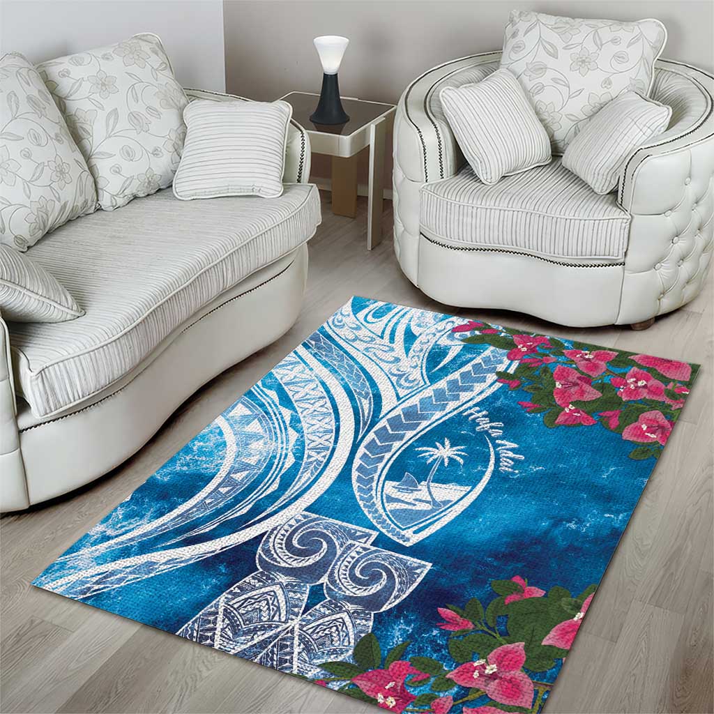 Hafa Adai Guam Area Rug Crystal Waves