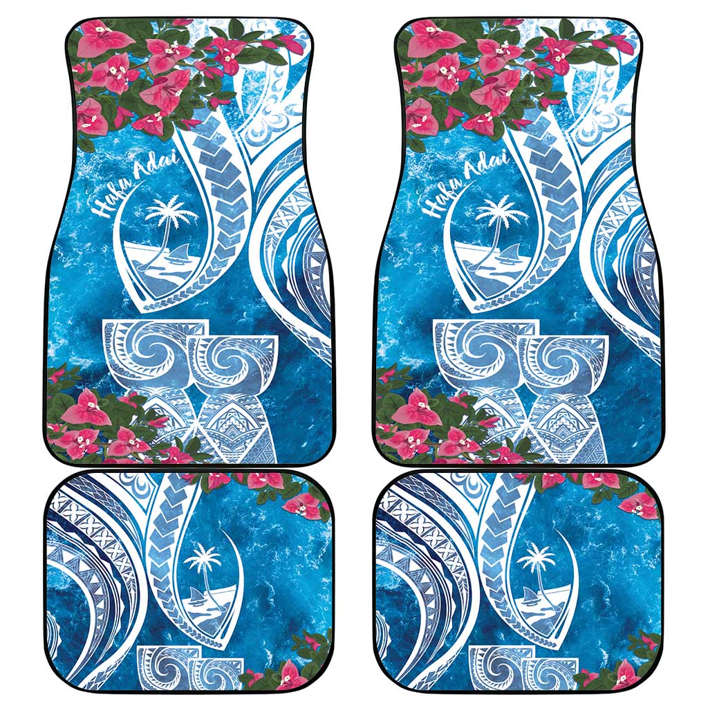 Hafa Adai Guam Car Mats Crystal Waves