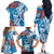 Hafa Adai Guam Family Matching Off The Shoulder Long Sleeve Dress and Hawaiian Shirt Crystal Waves