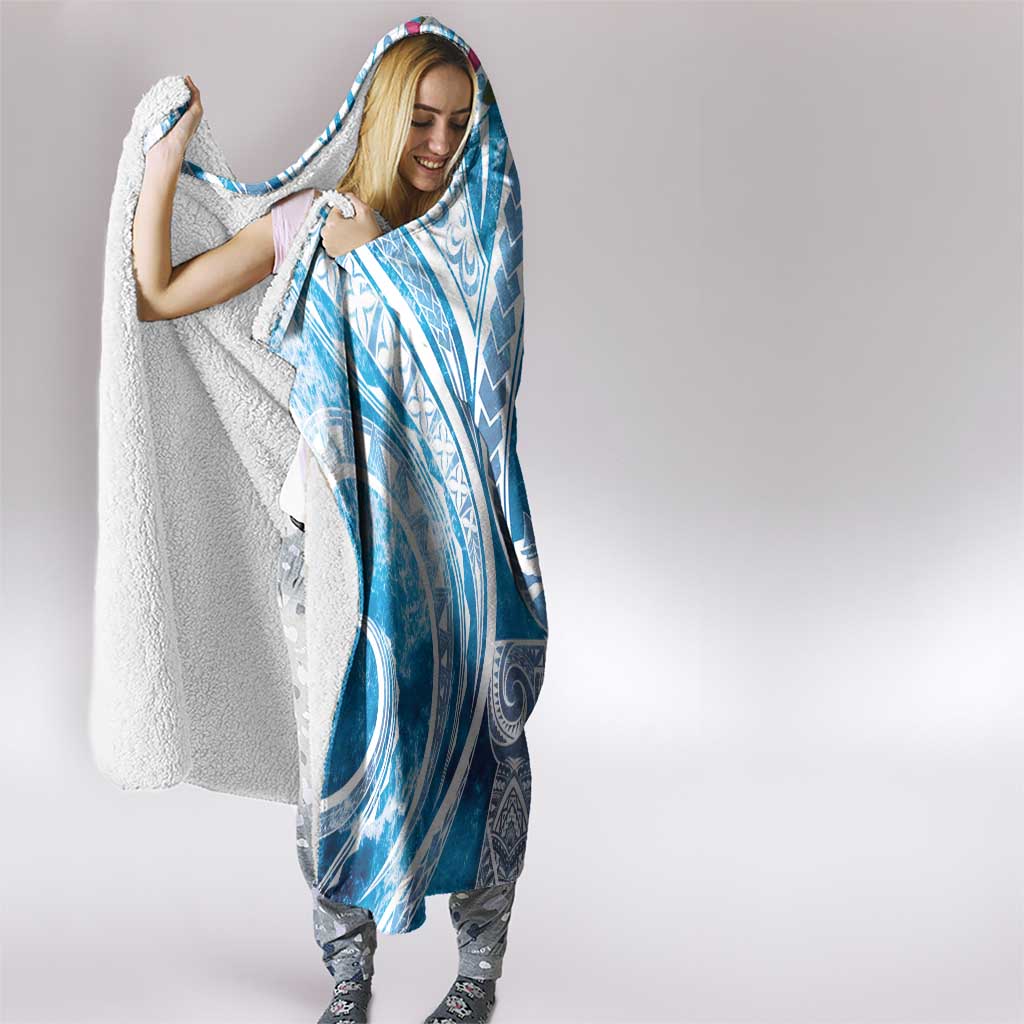 Hafa Adai Guam Hooded Blanket Crystal Waves