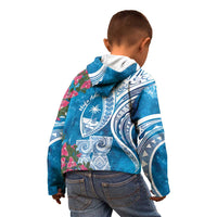 Hafa Adai Guam Kid Hoodie Crystal Waves